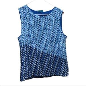 ROSE & OLIVE Sleeveless BLUE Tank Top Size MEDIUM